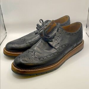 Louis Vuitton Wingtip Classic Shoes - Black - 44 Or Size 10.5